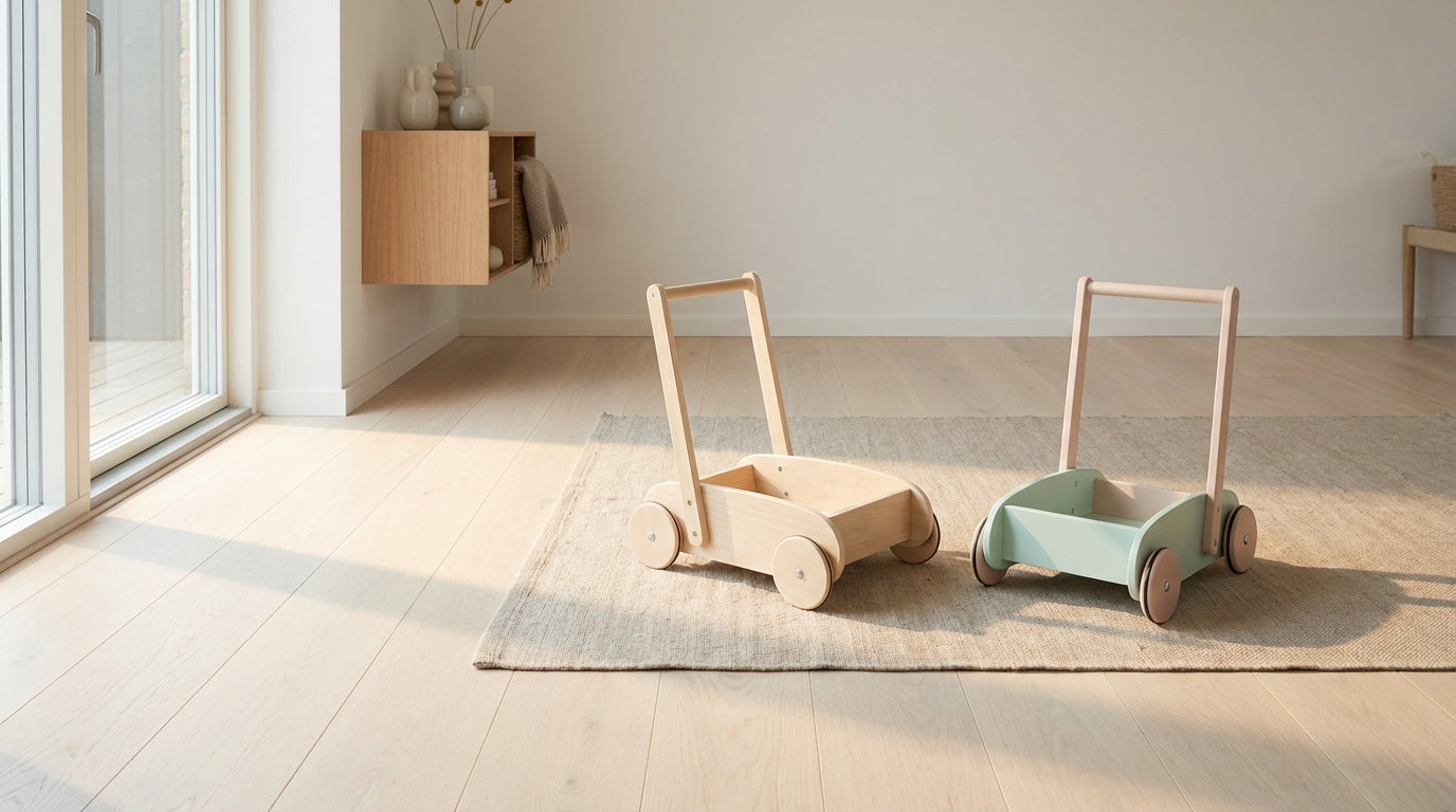 Lauflernwagen Holz: Holz oder Kunststoff – so entscheidet ihr richtig