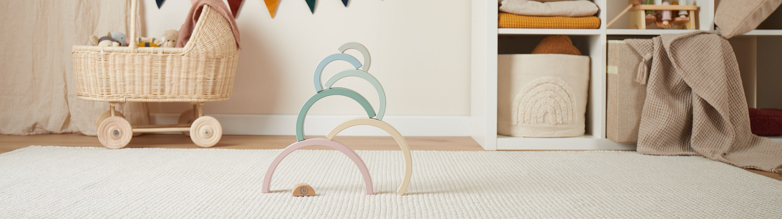 Regenbögen Holz/ Silikon