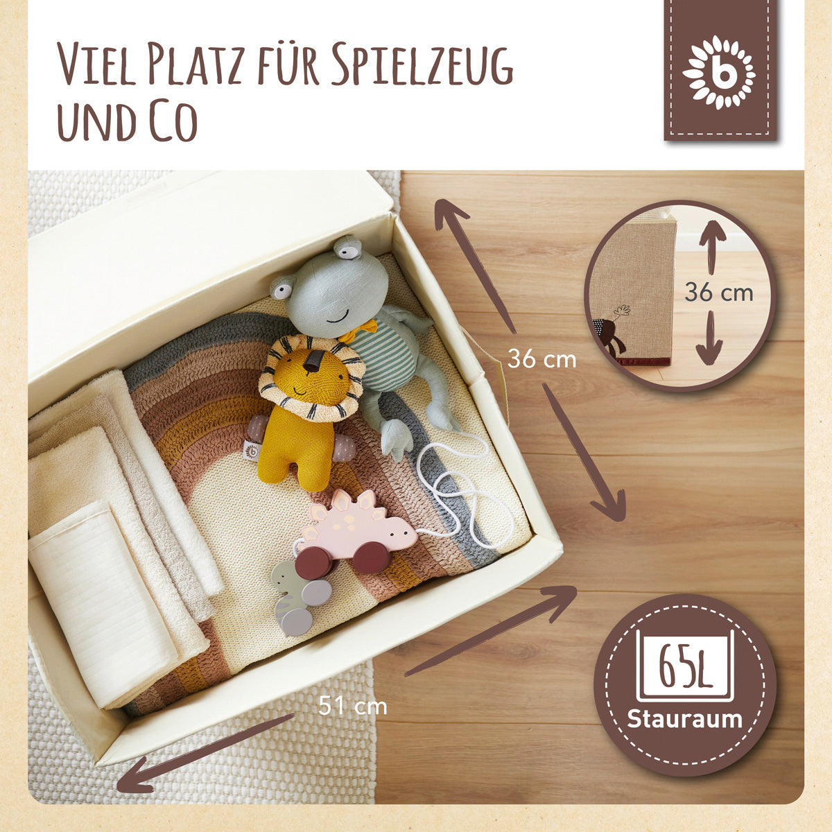 Boîte de rangement âne avec couvercle