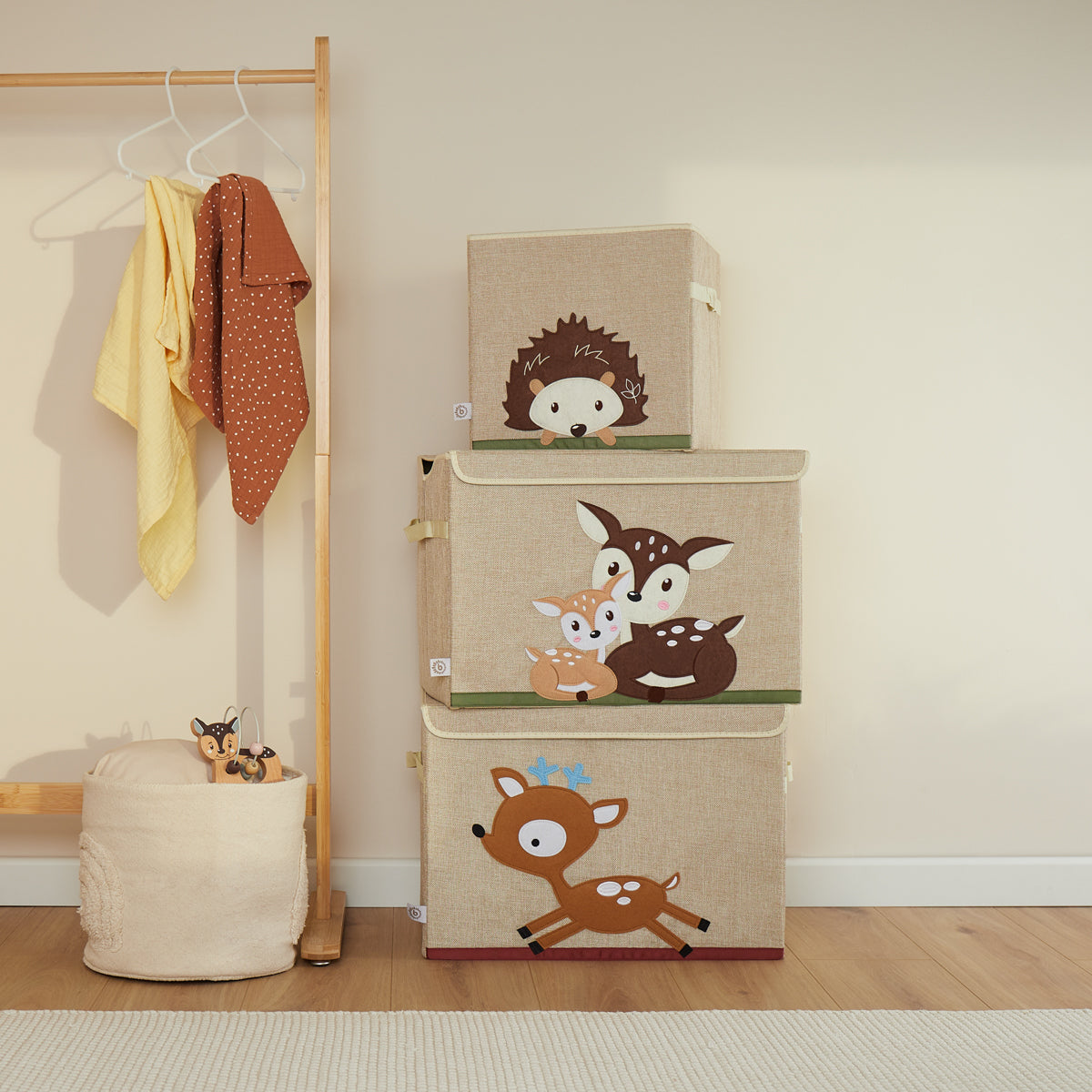 Box portaoggetti cerbiatto con coperchio