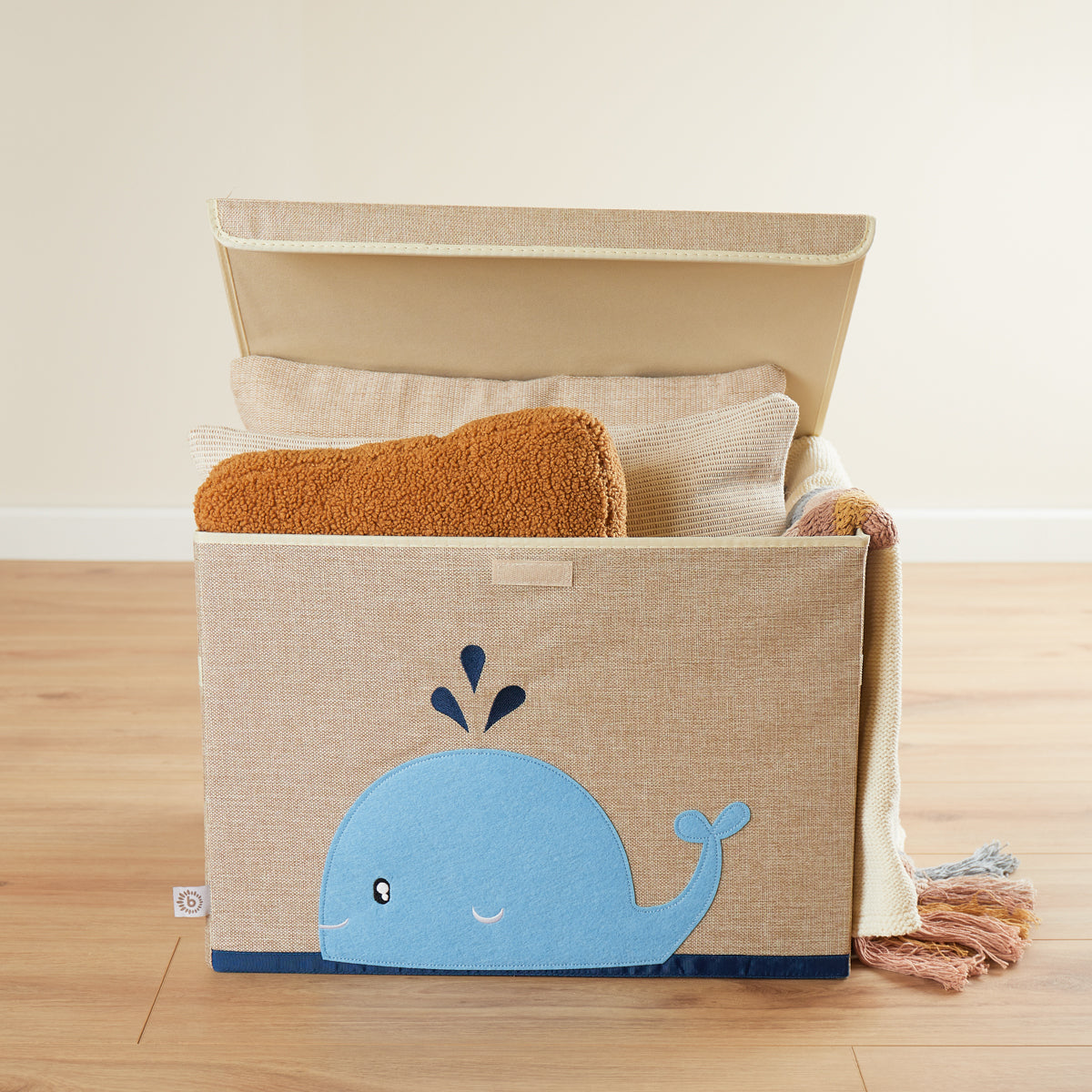 Scatola portaoggetti balena con coperchio