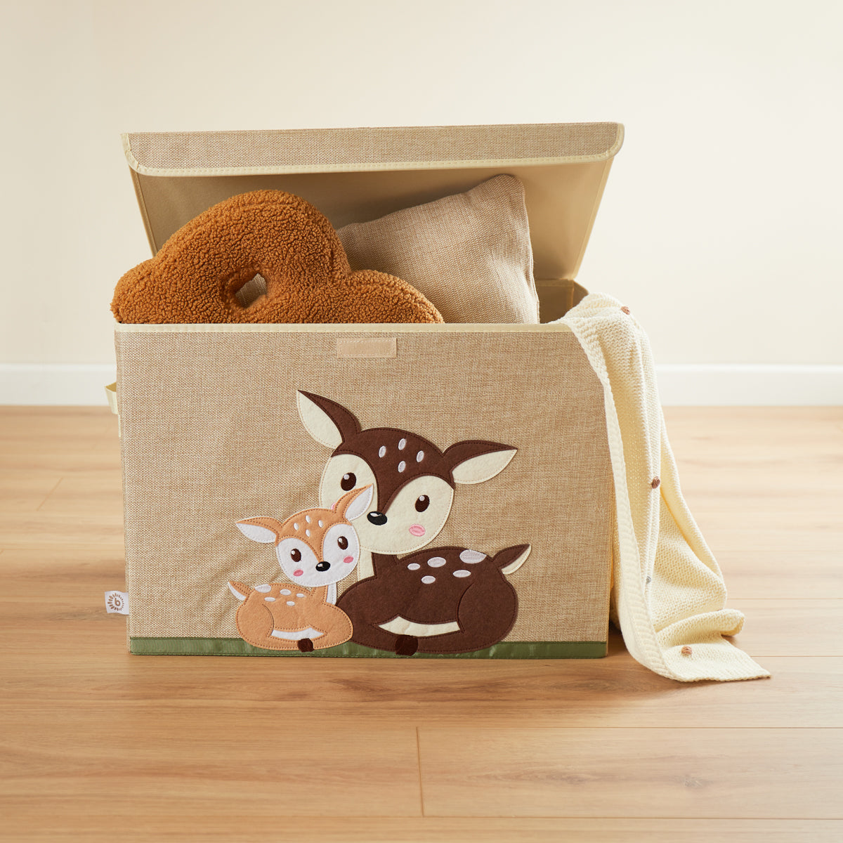 Box portaoggetti cerbiatti con coperchio