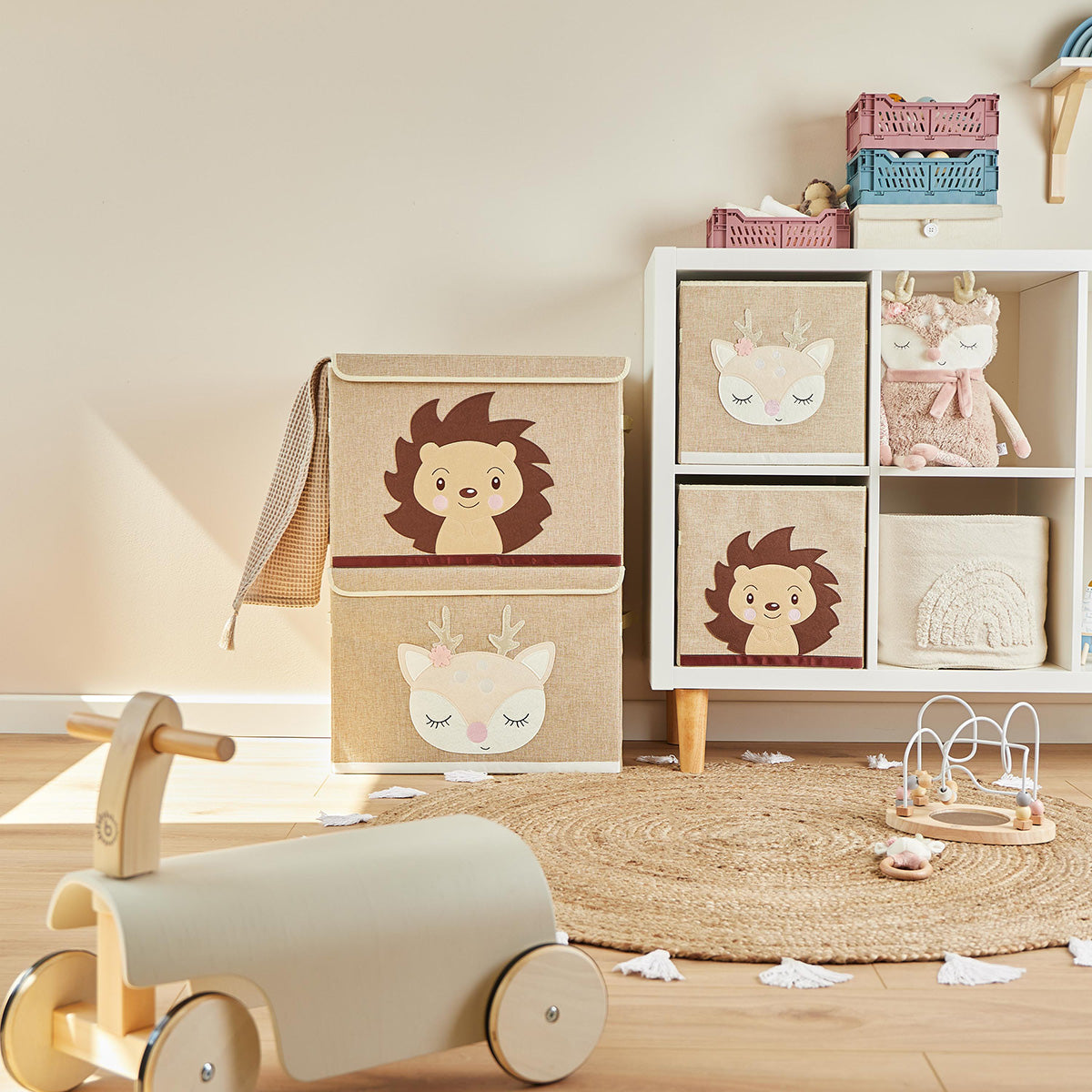 Boîte de rangement faon Ella avec couvercle