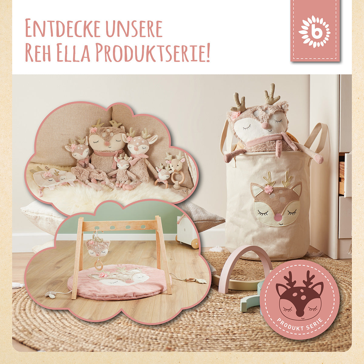 Boîte de rangement faon Ella avec couvercle