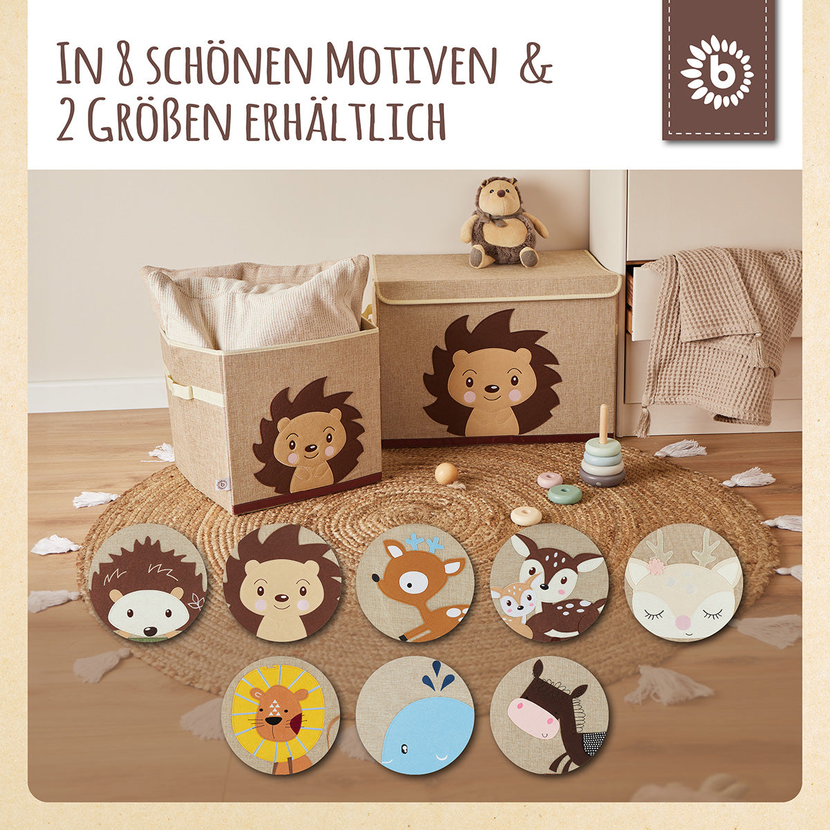 Bundle: 4x scatole portaoggetti con coperchio 10% di sconto