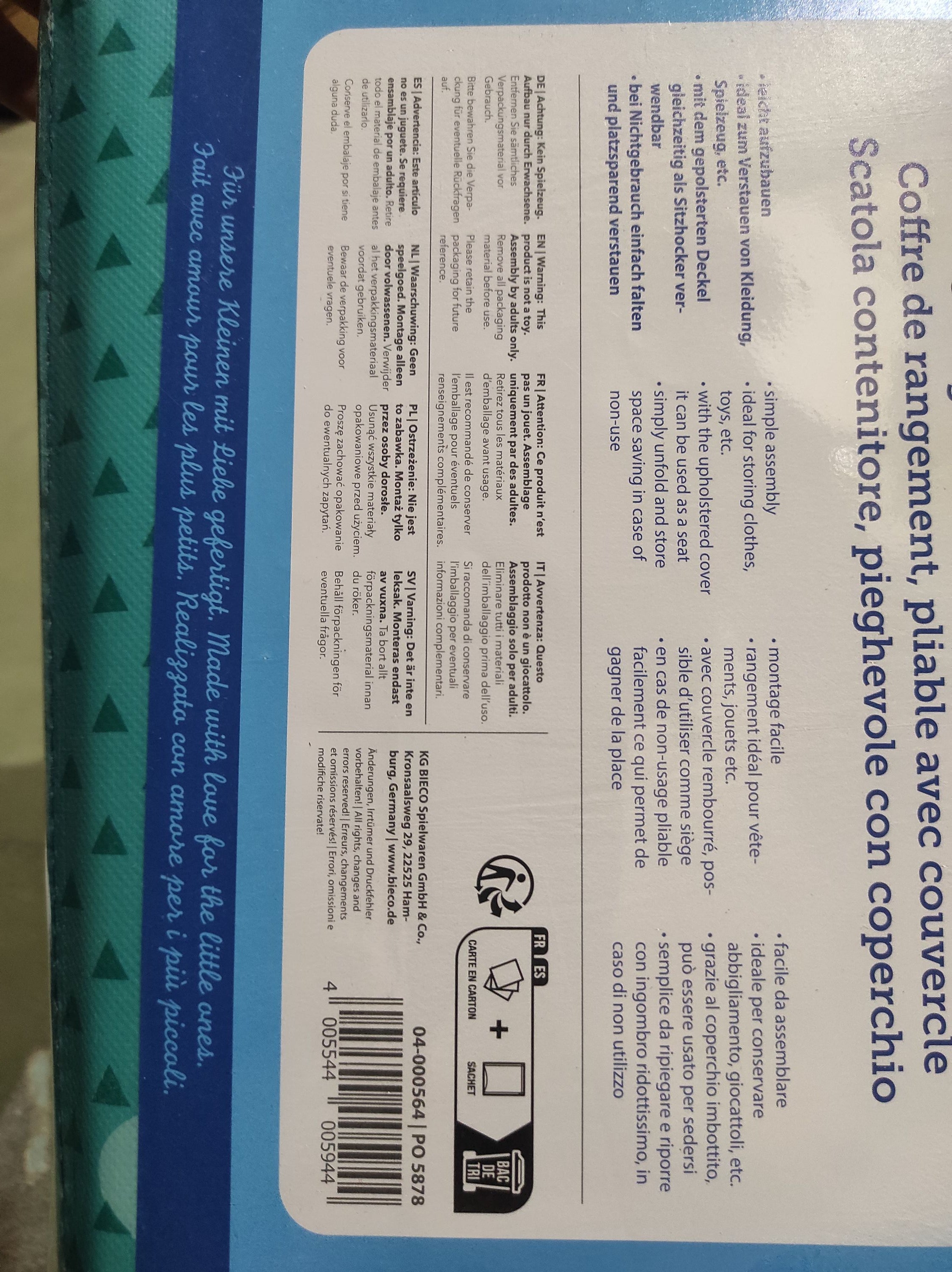 2in1 Staubox & Sitzbank Zirkus