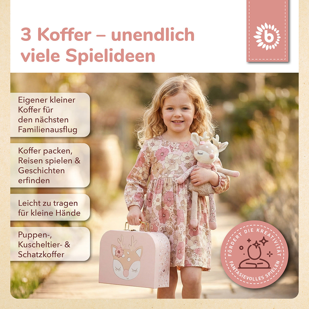Set di 3 valigette Ella Dreamy Flowers
