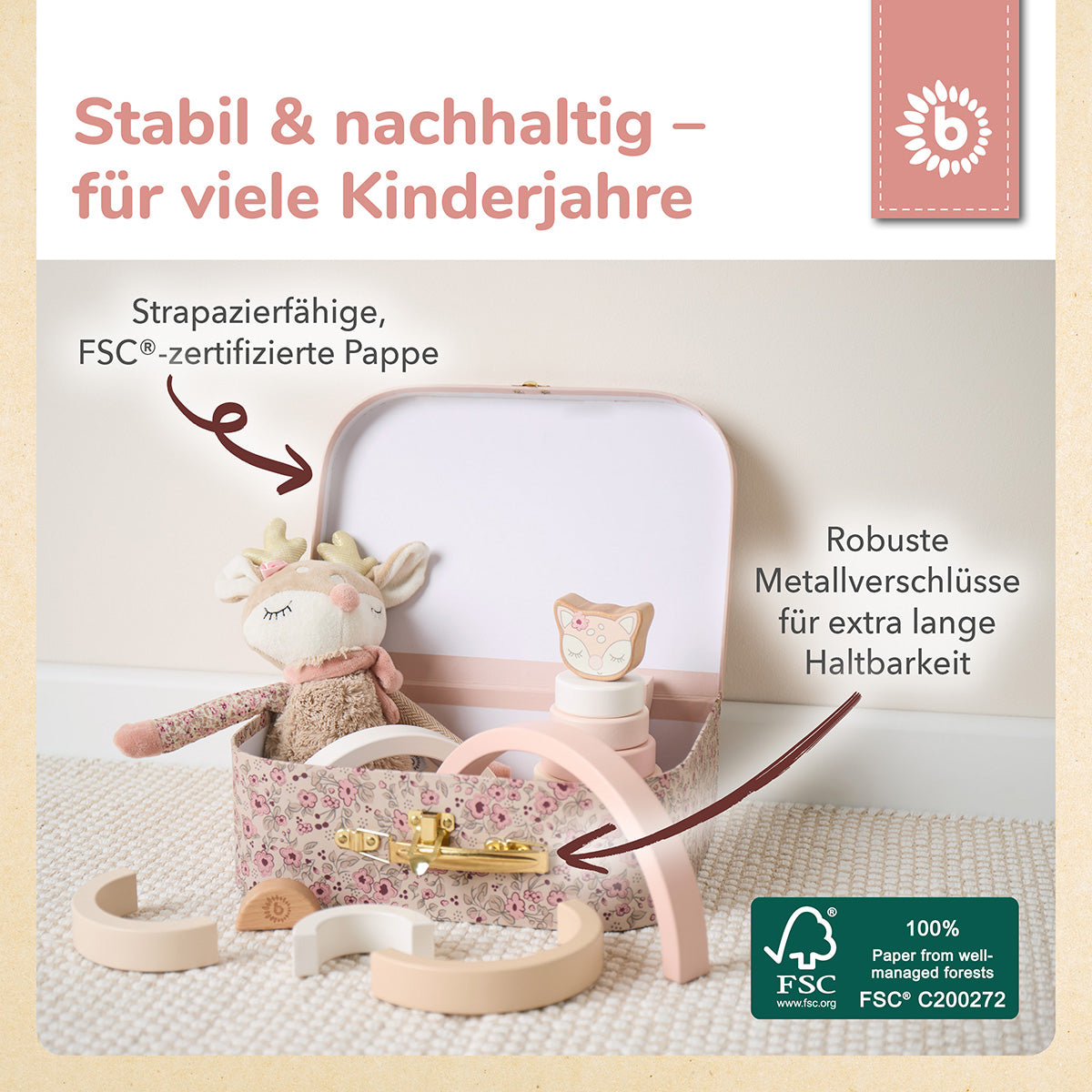 Set di 3 valigette Ella Dreamy Flowers