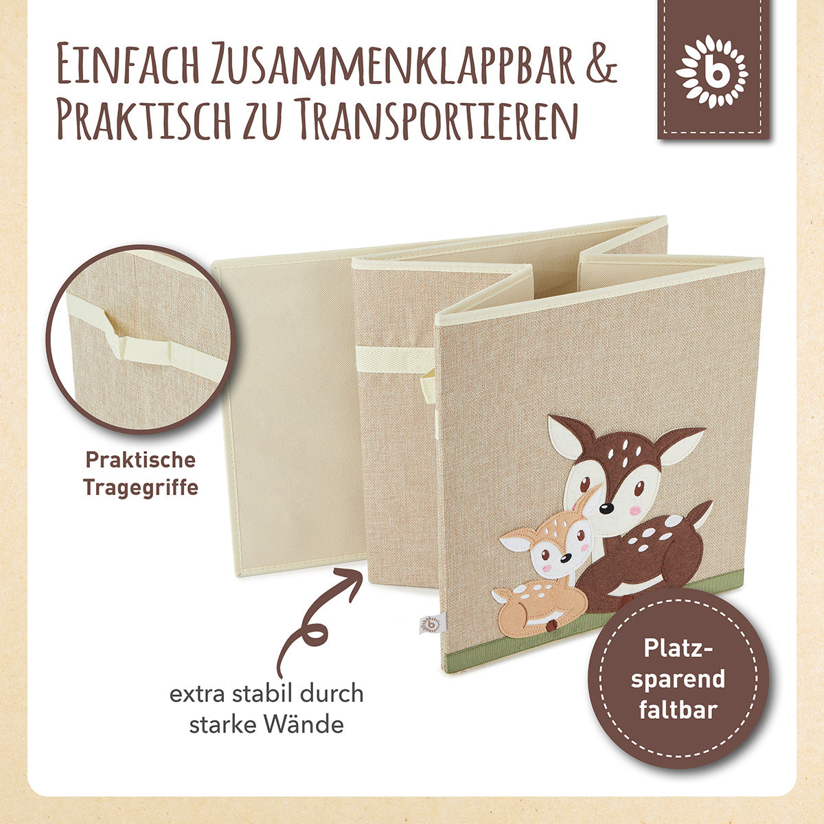 Boîte de rangement faons