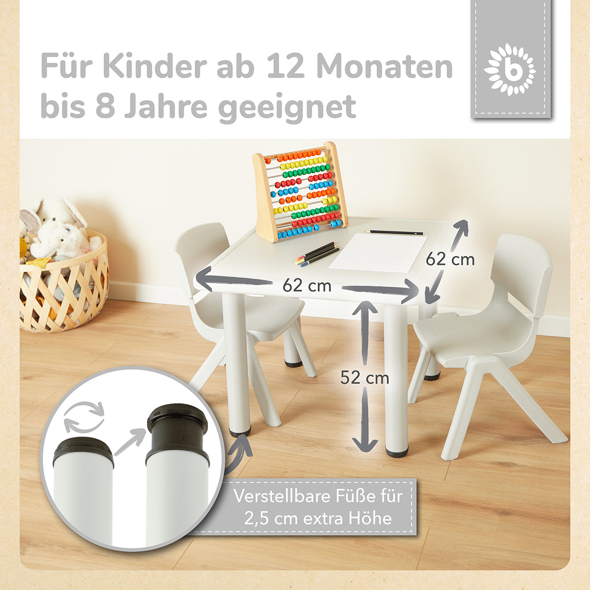 Table enfant silver