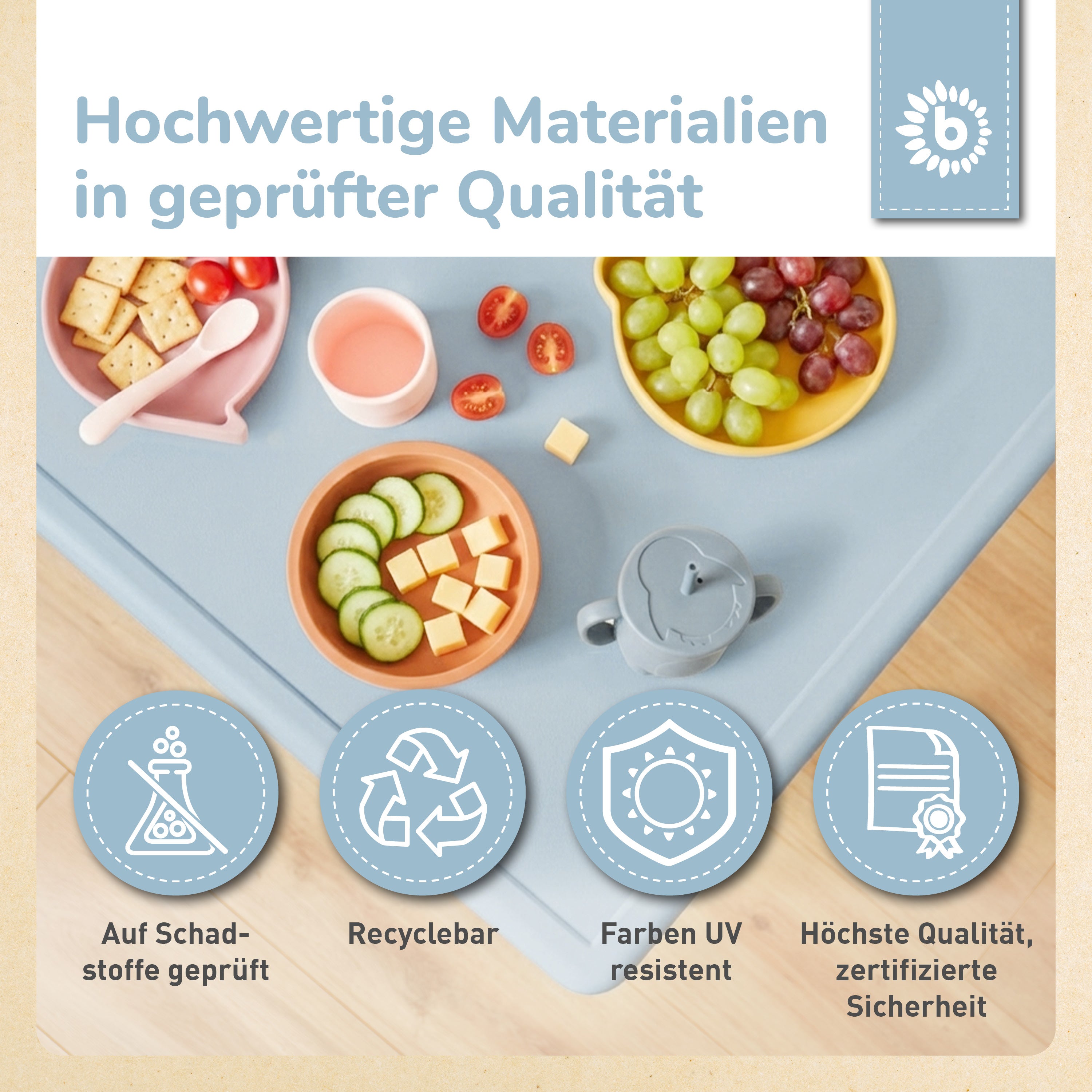 Tavolino per bambini hazy blue