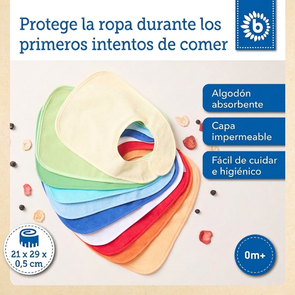10er Set Lätzchen Rainbow - ES Infographic