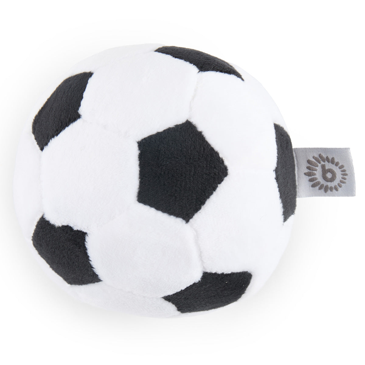 Ball en velours football avec hochet