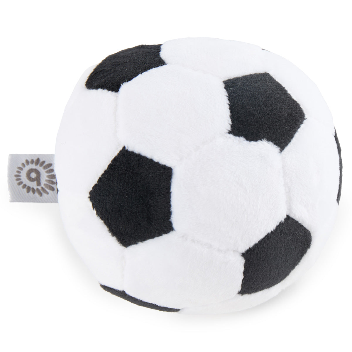 Ball en velours football avec hochet