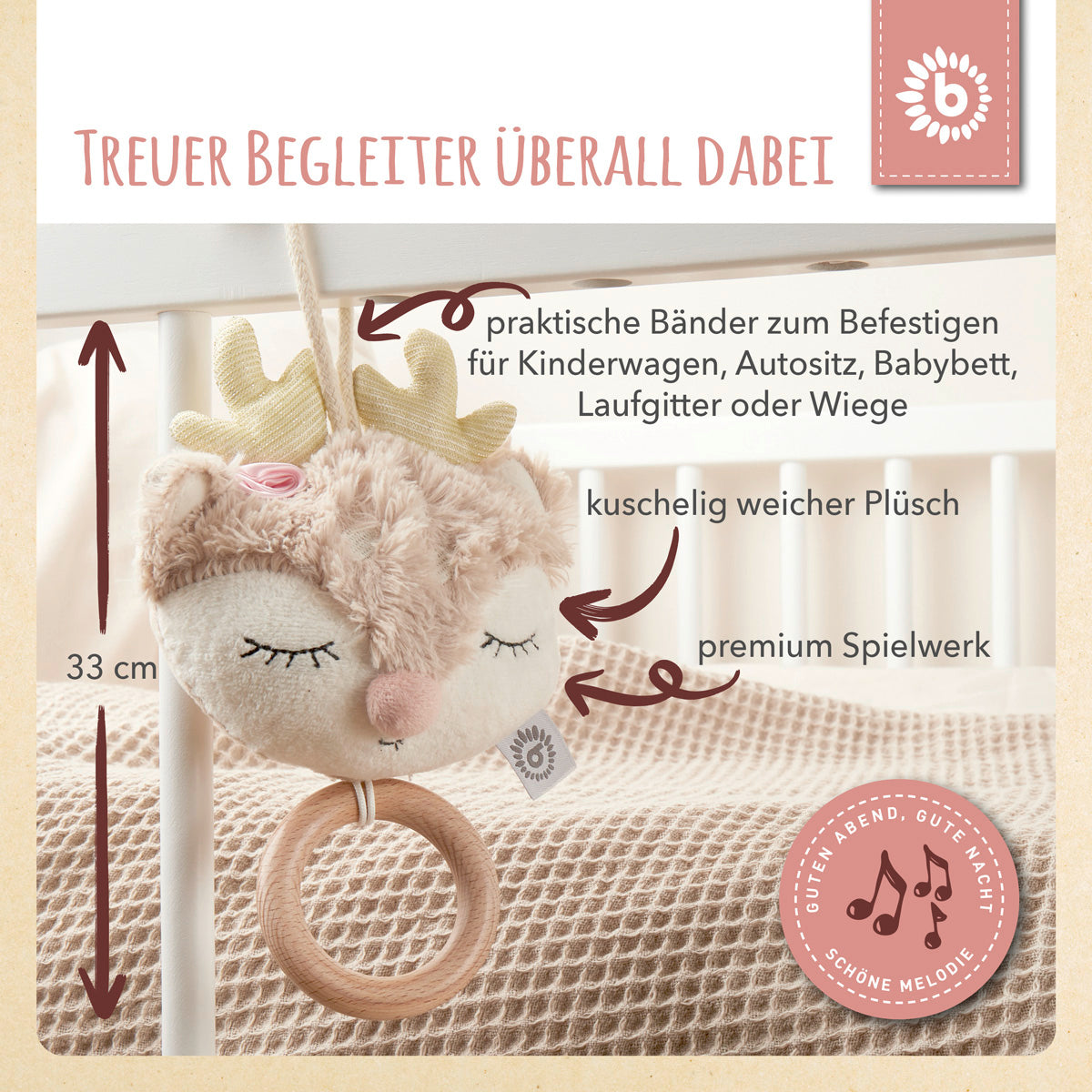 Boîte à musique faon Ella