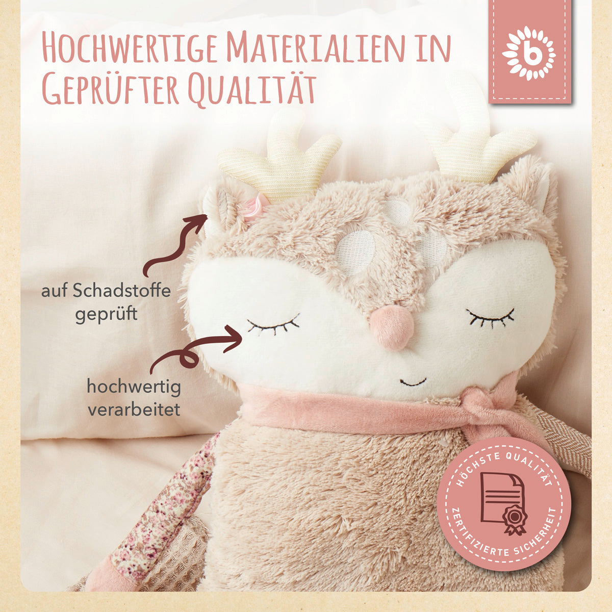 Coussin câlin faon Ella