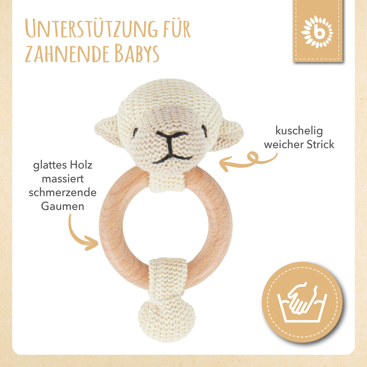 Anello da presa pecorella con sonaglio