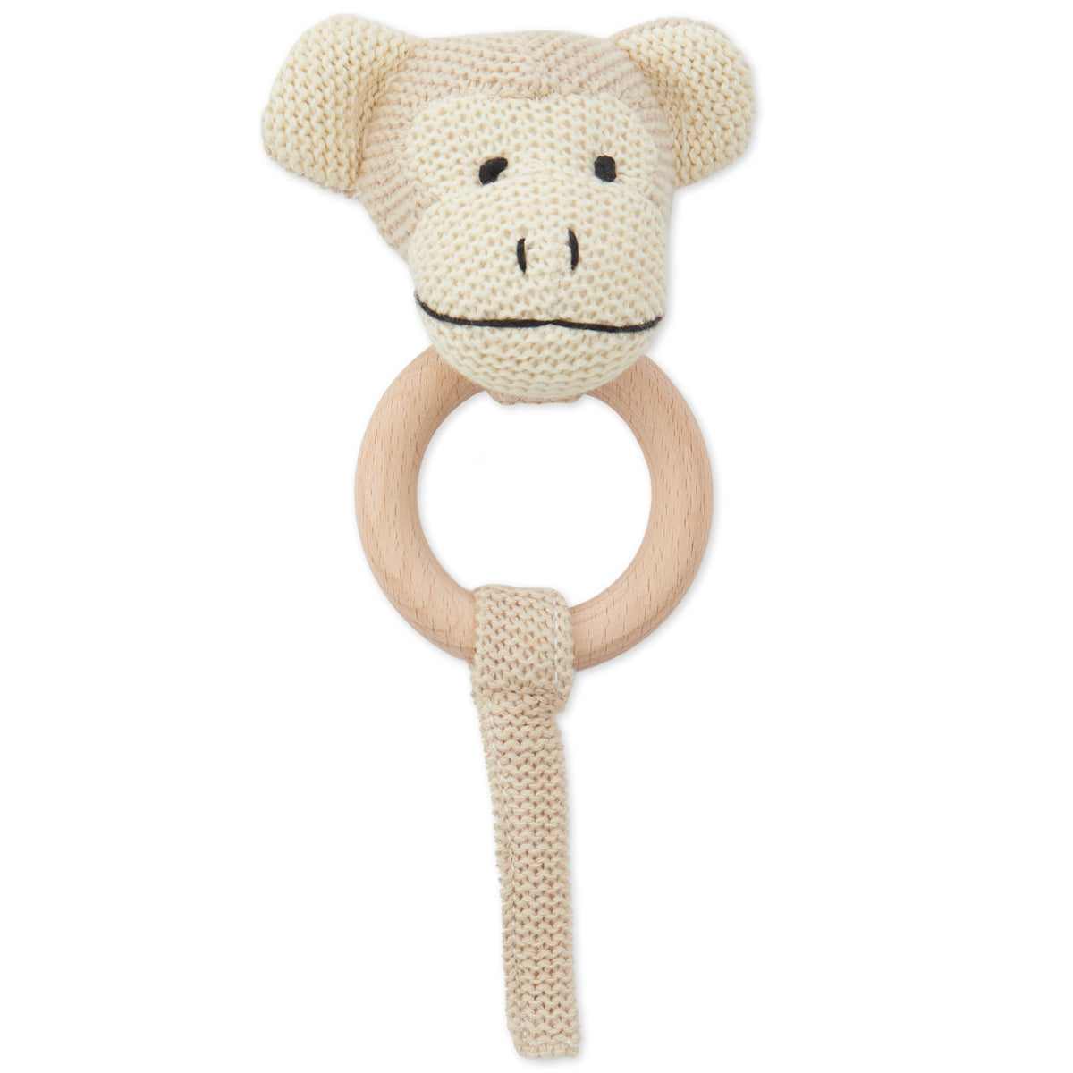 Anneau de préhension singe avec hochet