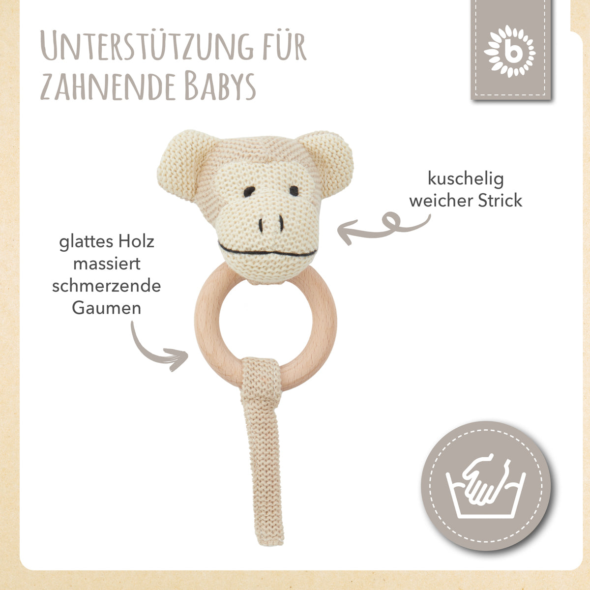 Anello da presa scimmia con sonaglio