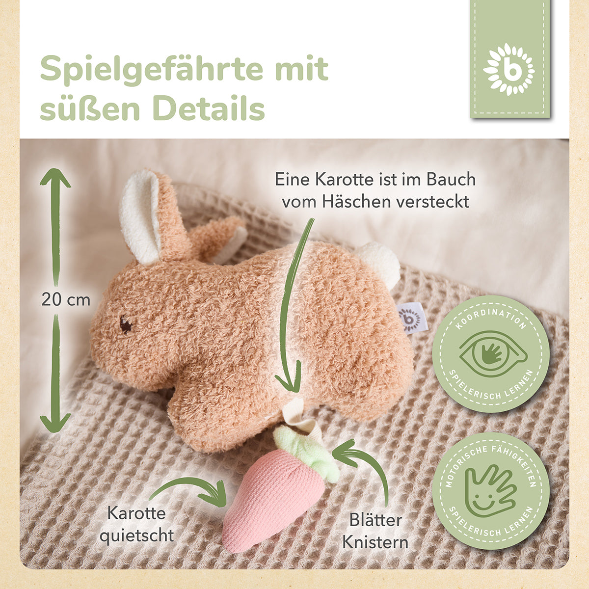 CONIGLIETTO DI PELUCHE FINE