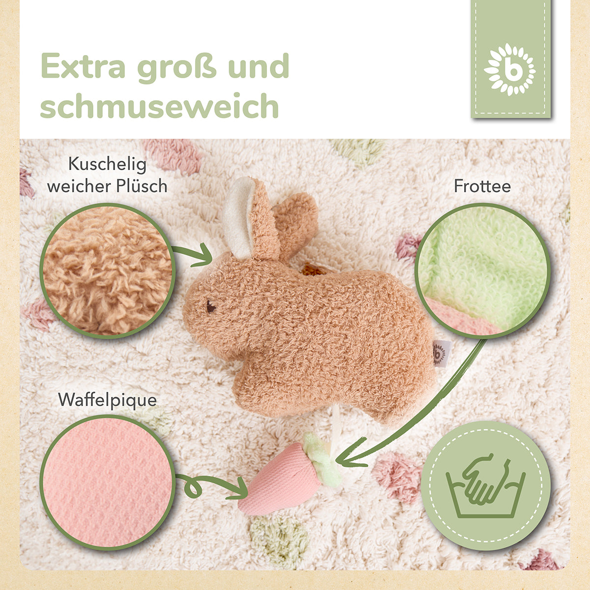 CONIGLIETTO DI PELUCHE FINE