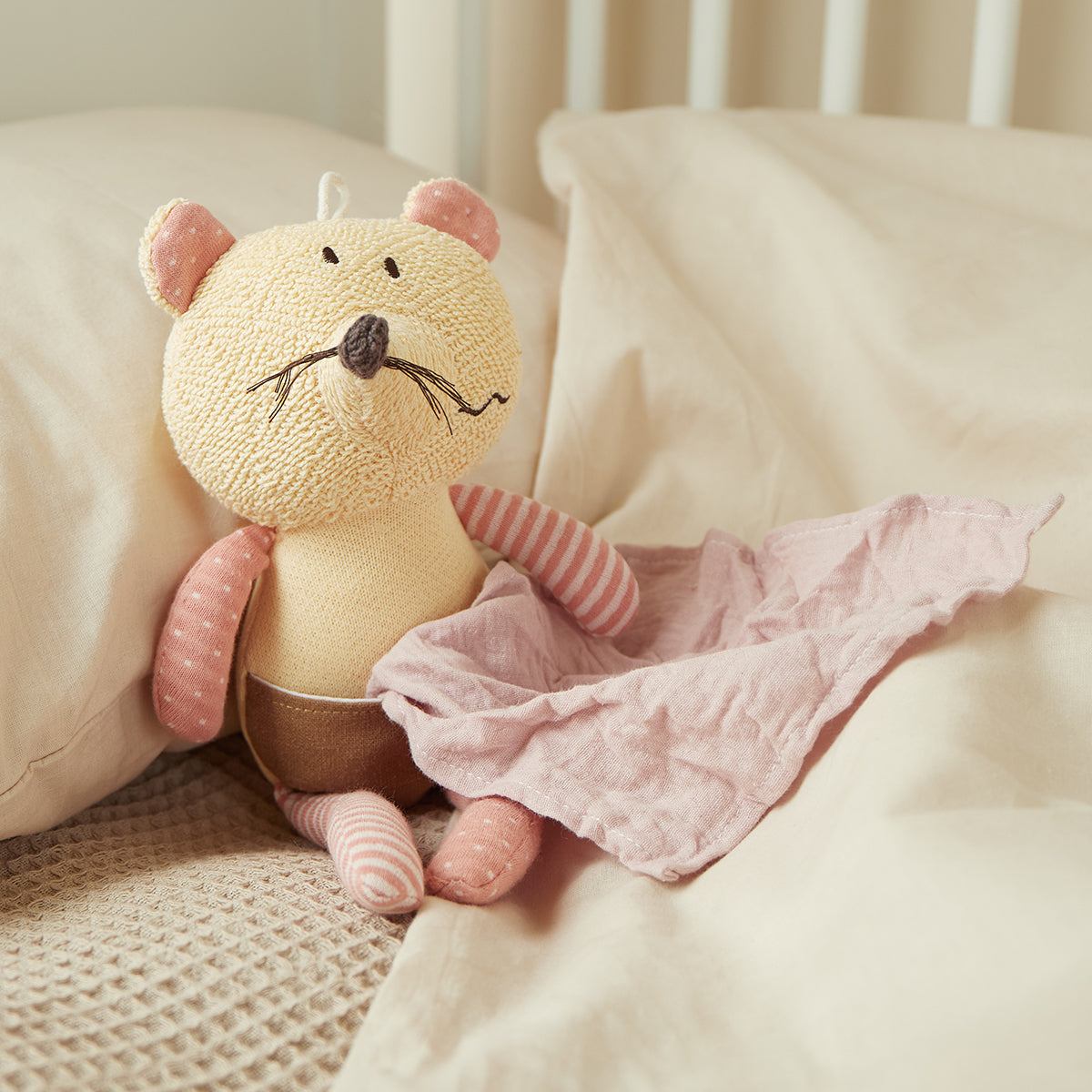 Peluche topolino con doudou