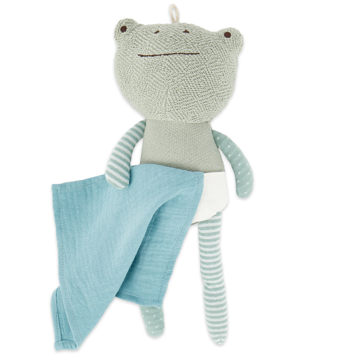 Peluche grenouille avec doudou