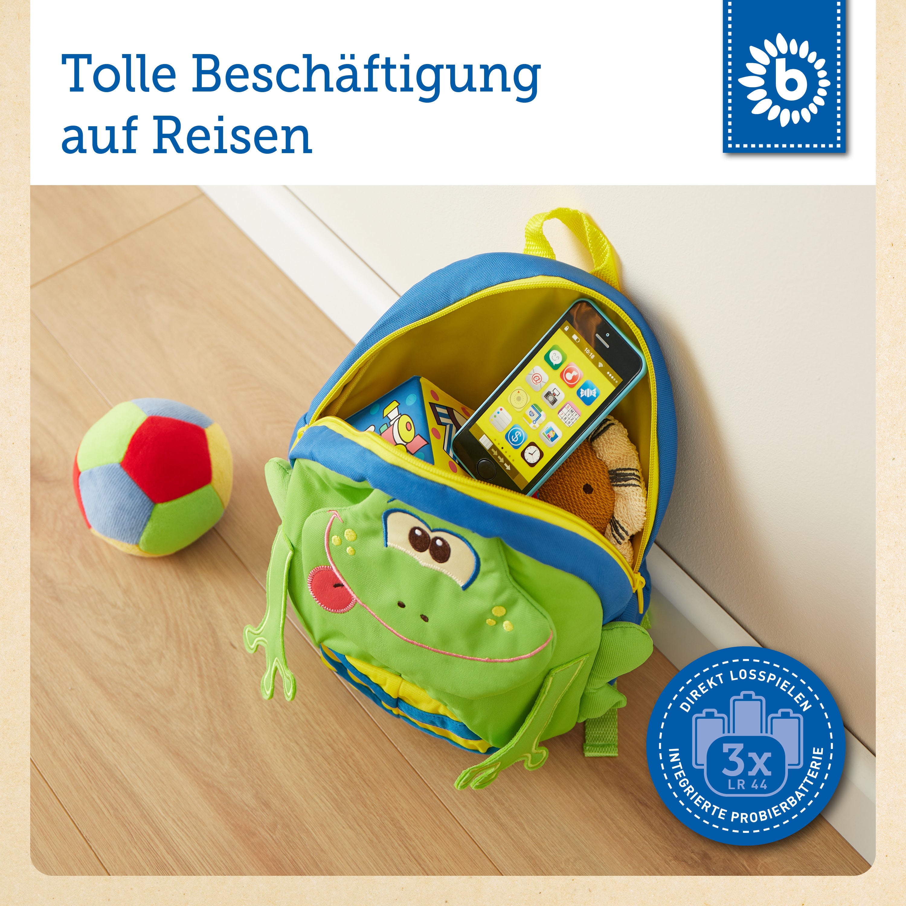 Smartphone bleu avec lumière / sons