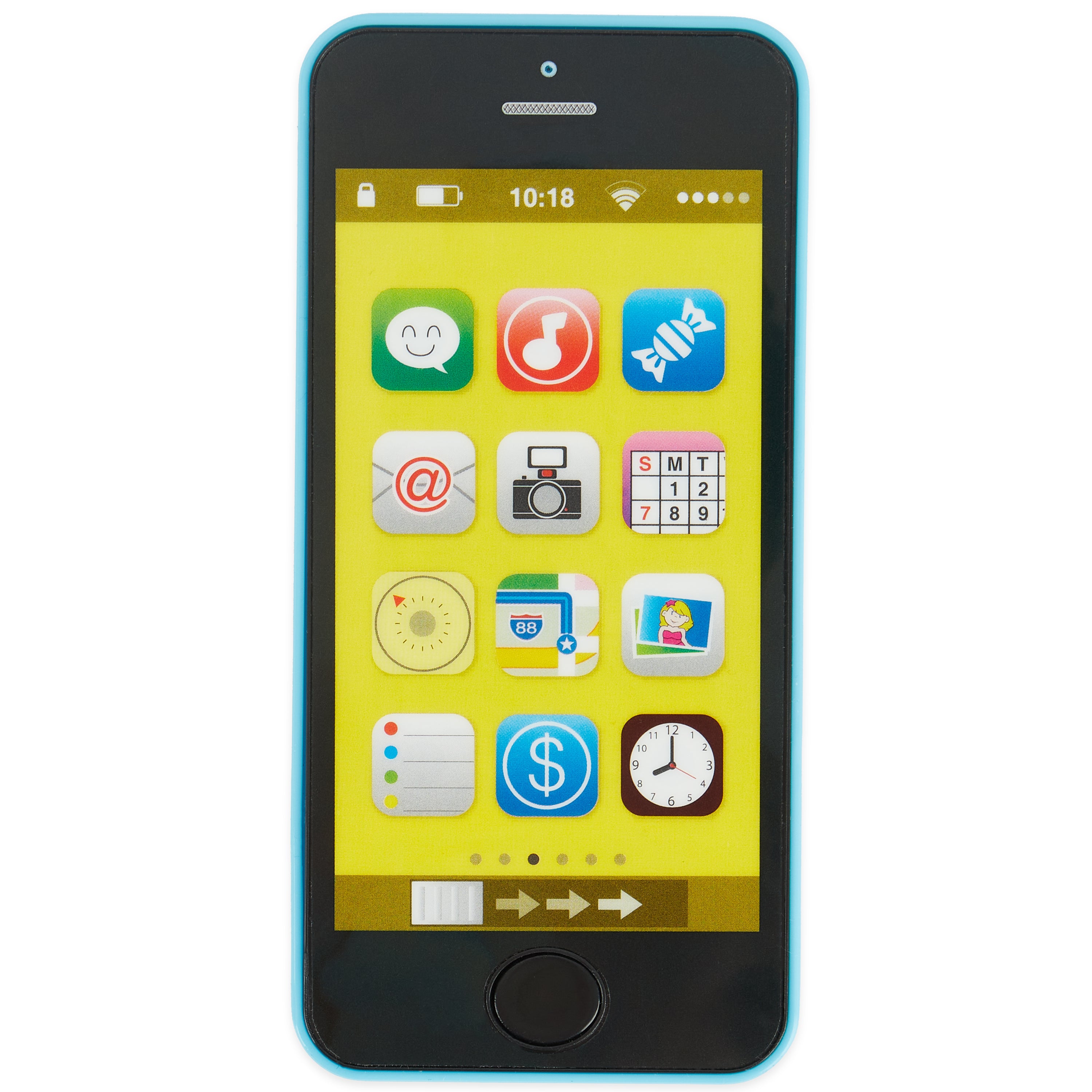 Smartphone bleu avec lumière / sons