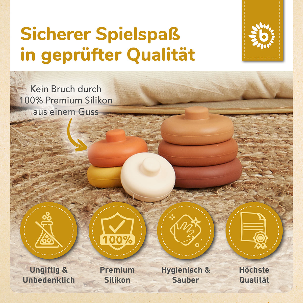 Torre impilabile in silicone Chocolate Bliss