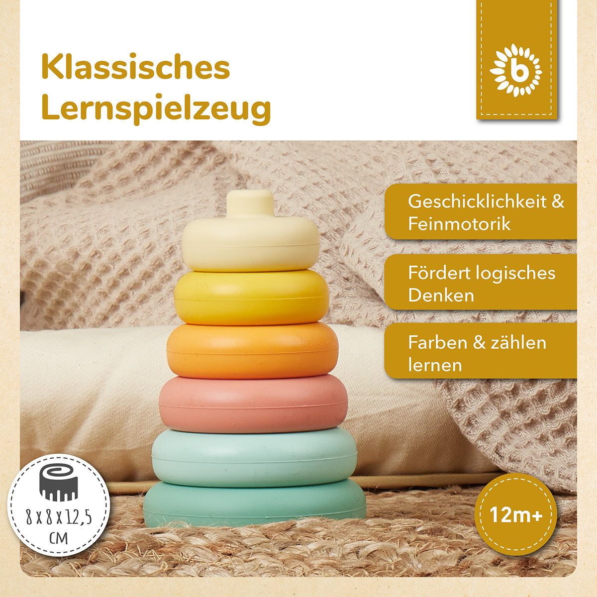 Torre impilabile in silicone Tropical Vibes