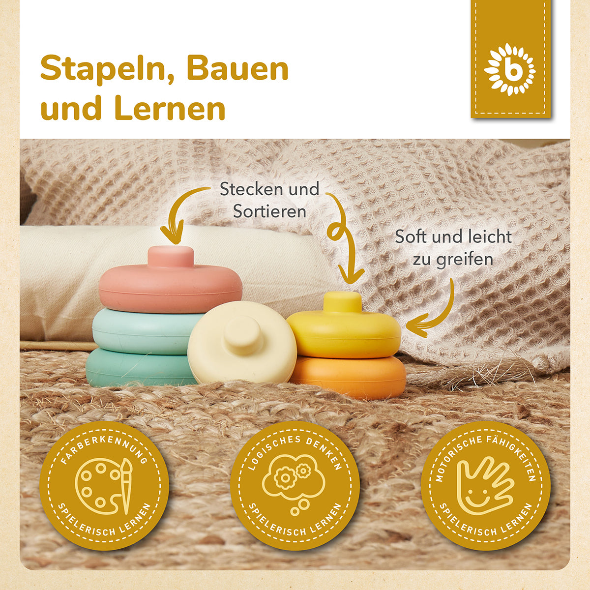 Torre impilabile in silicone Tropical Vibes