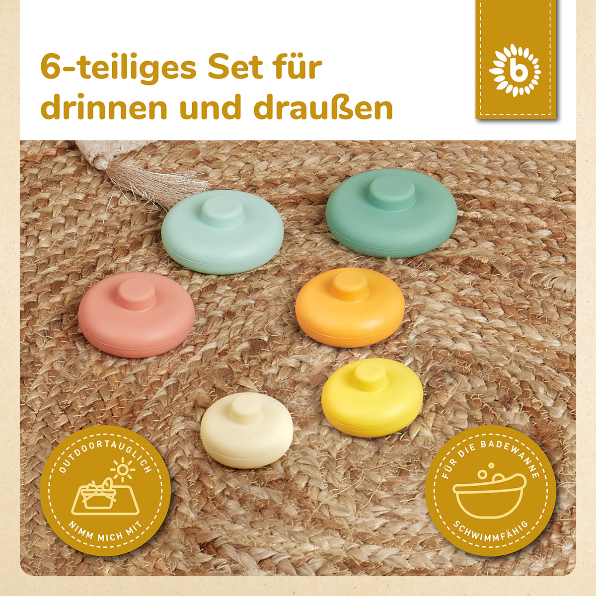 Torre impilabile in silicone Tropical Vibes