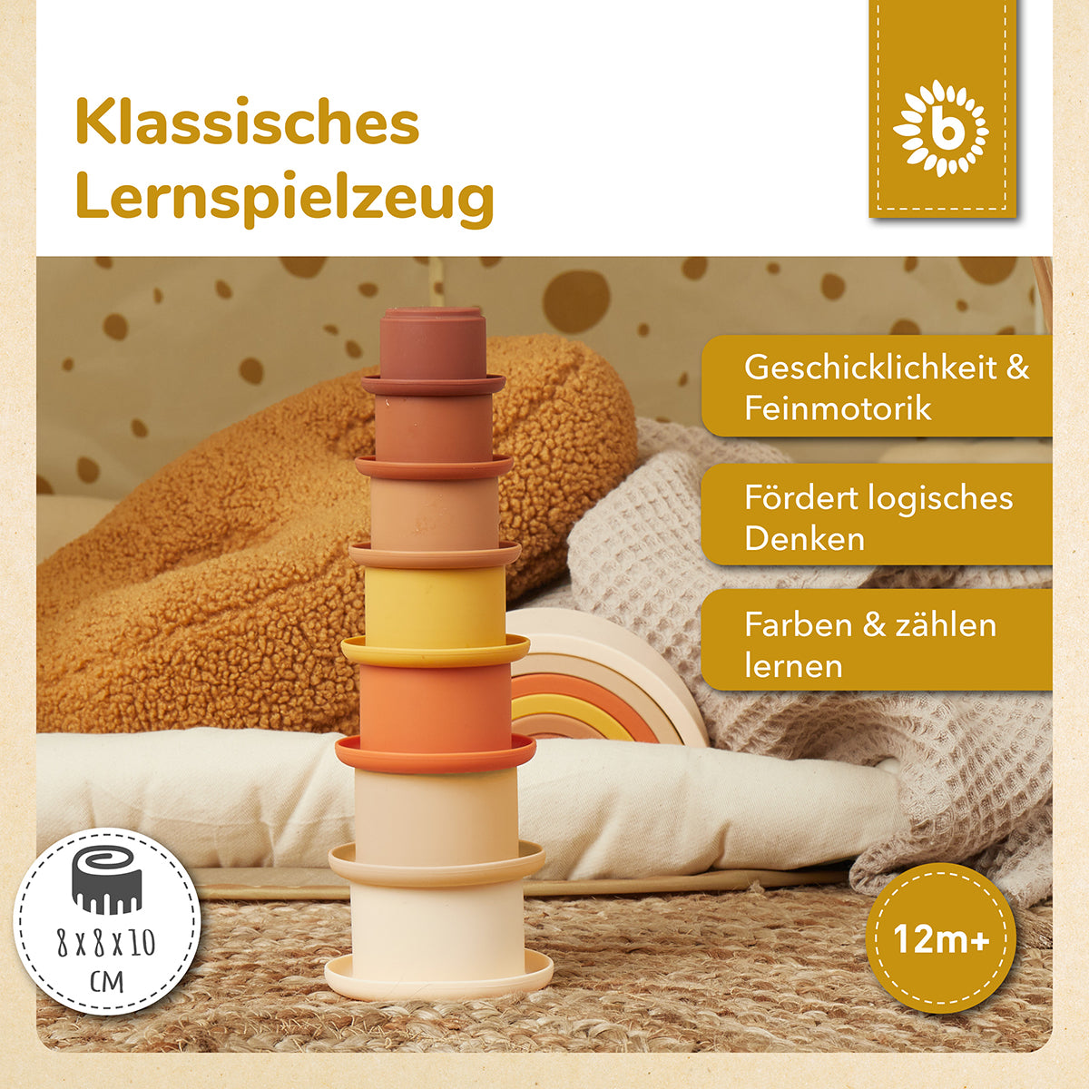 Bicchieri impilabili in silicone Chocolate Bliss