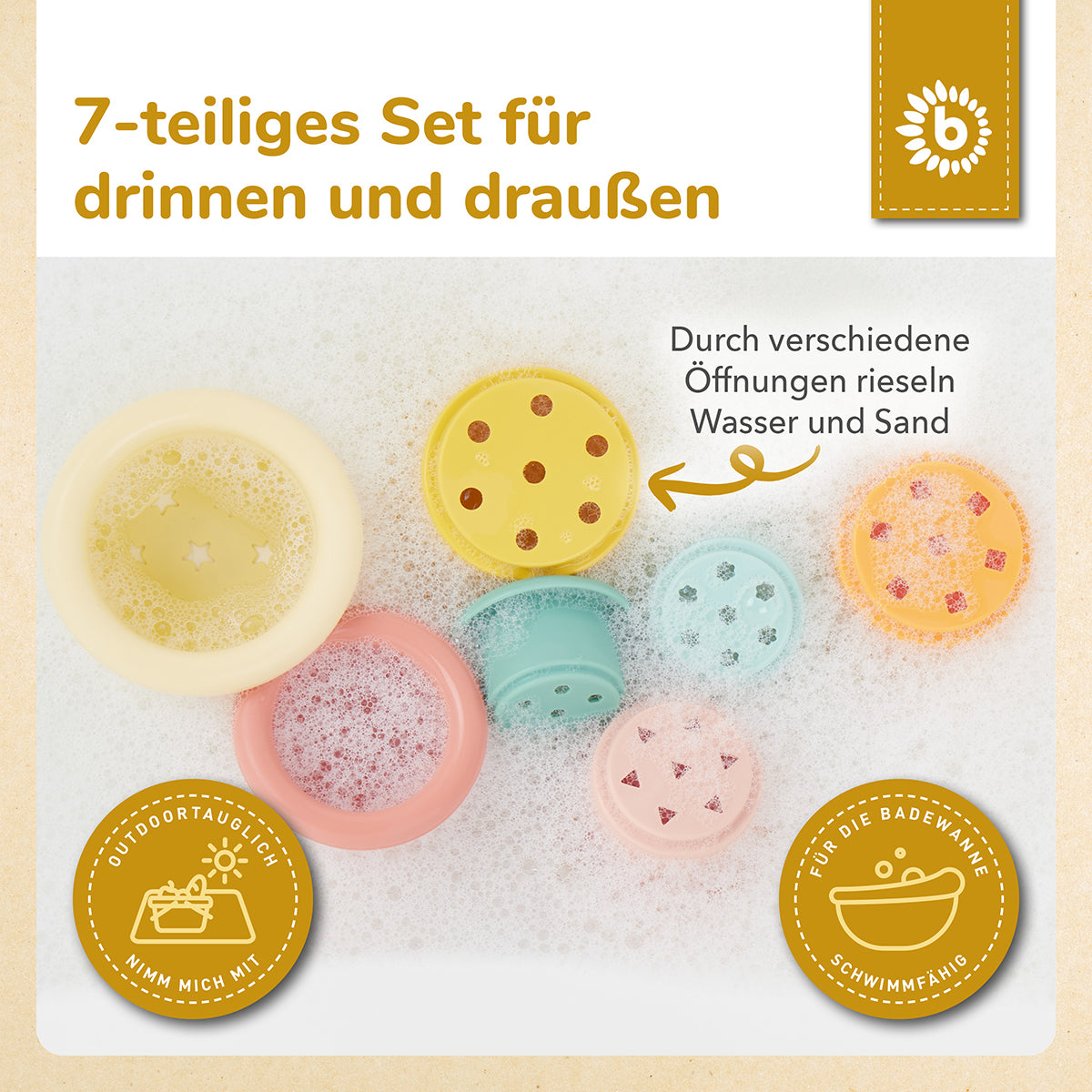 Bicchieri impilabili in silicone Tropical Vibes