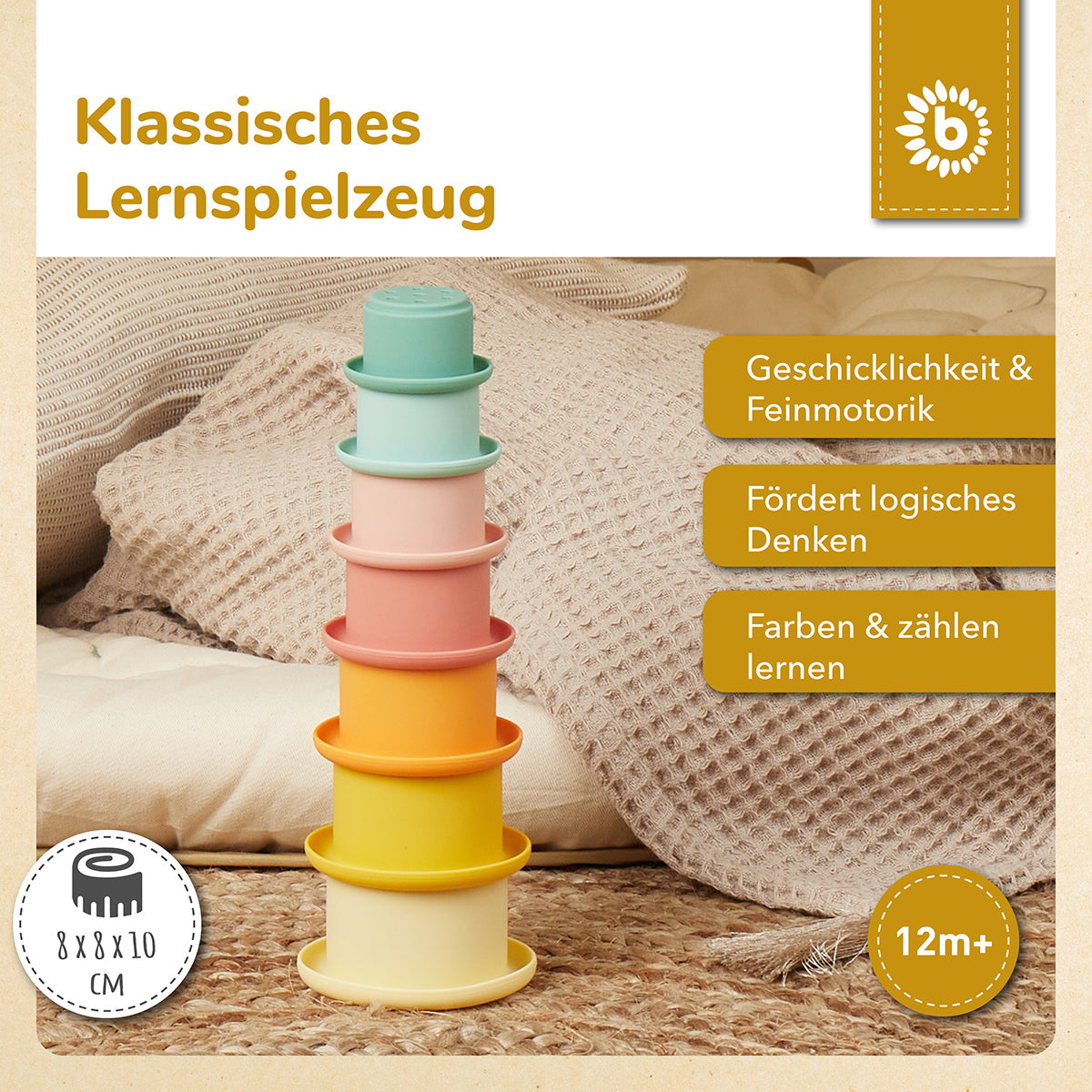 Bicchieri impilabili in silicone Tropical Vibes