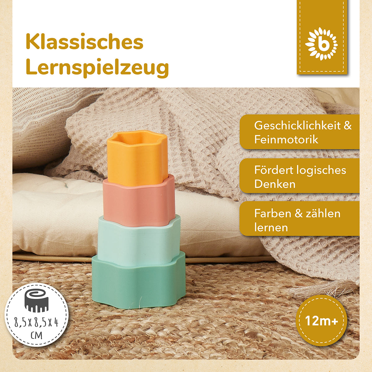 Gioco impilabile in silicone Fiore Tropical Vibes