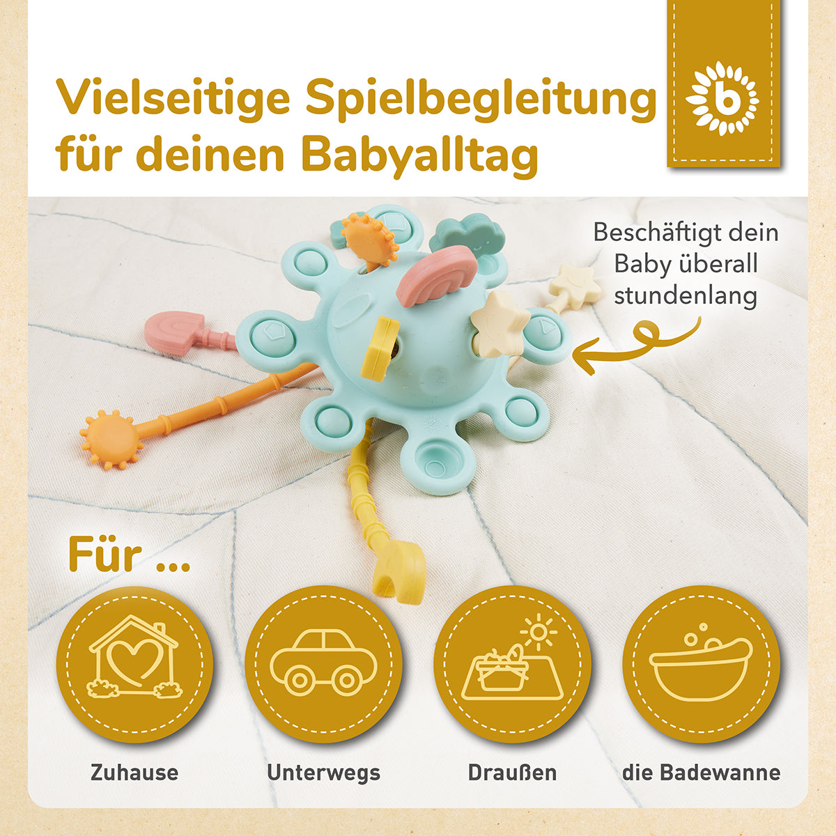 Planète d’activités en silicone eucalyptus