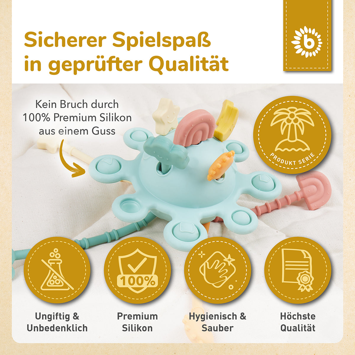 Planète d’activités en silicone eucalyptus