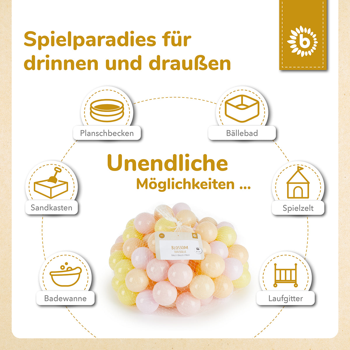 Palline Blossom 100 pezzi