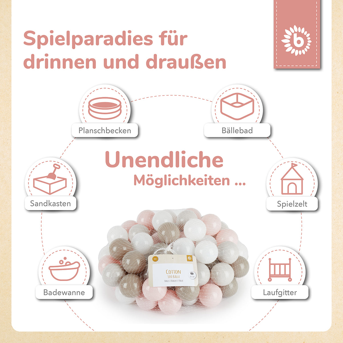 Palline Cotton 100 pezzi