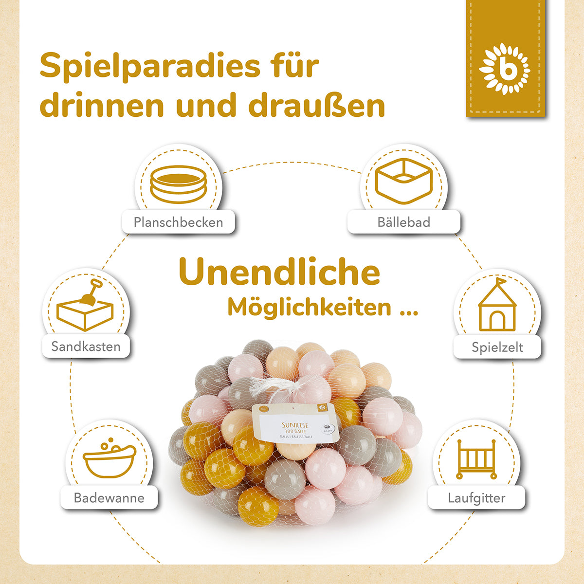 Palline Sunrise 100 pezzi