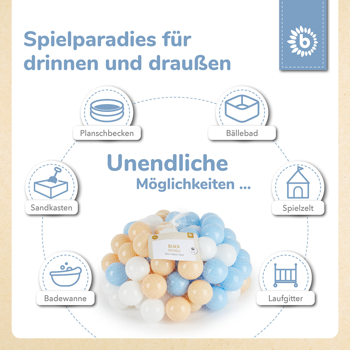 Palline Beach 100 pezzi