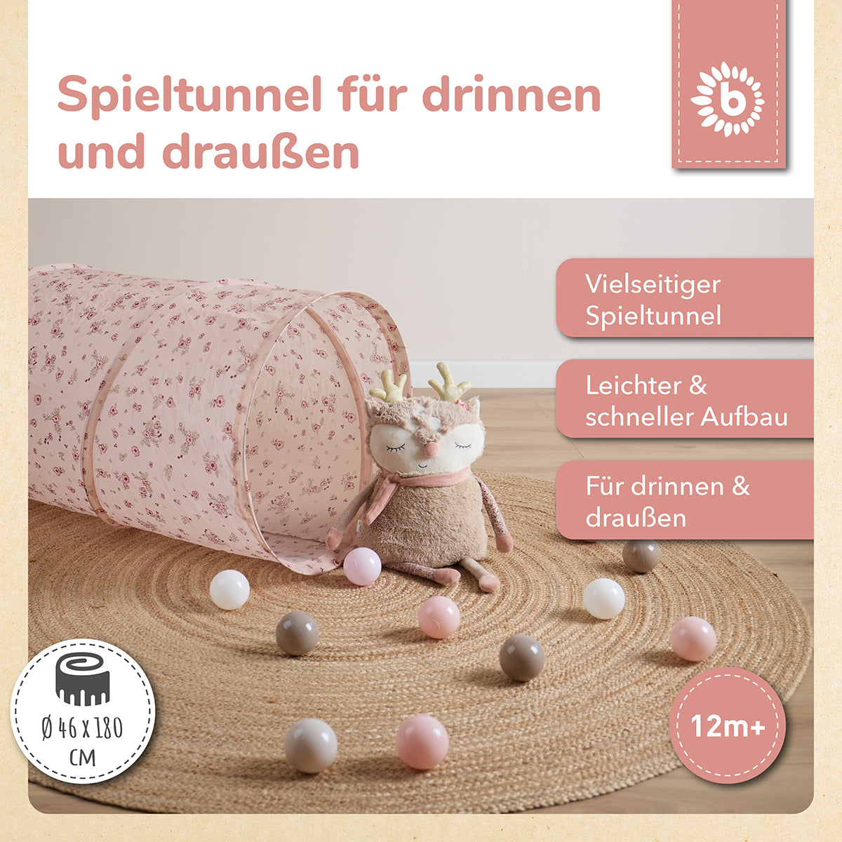 Tunnel da gioco Pop Up Dreamy Flowers