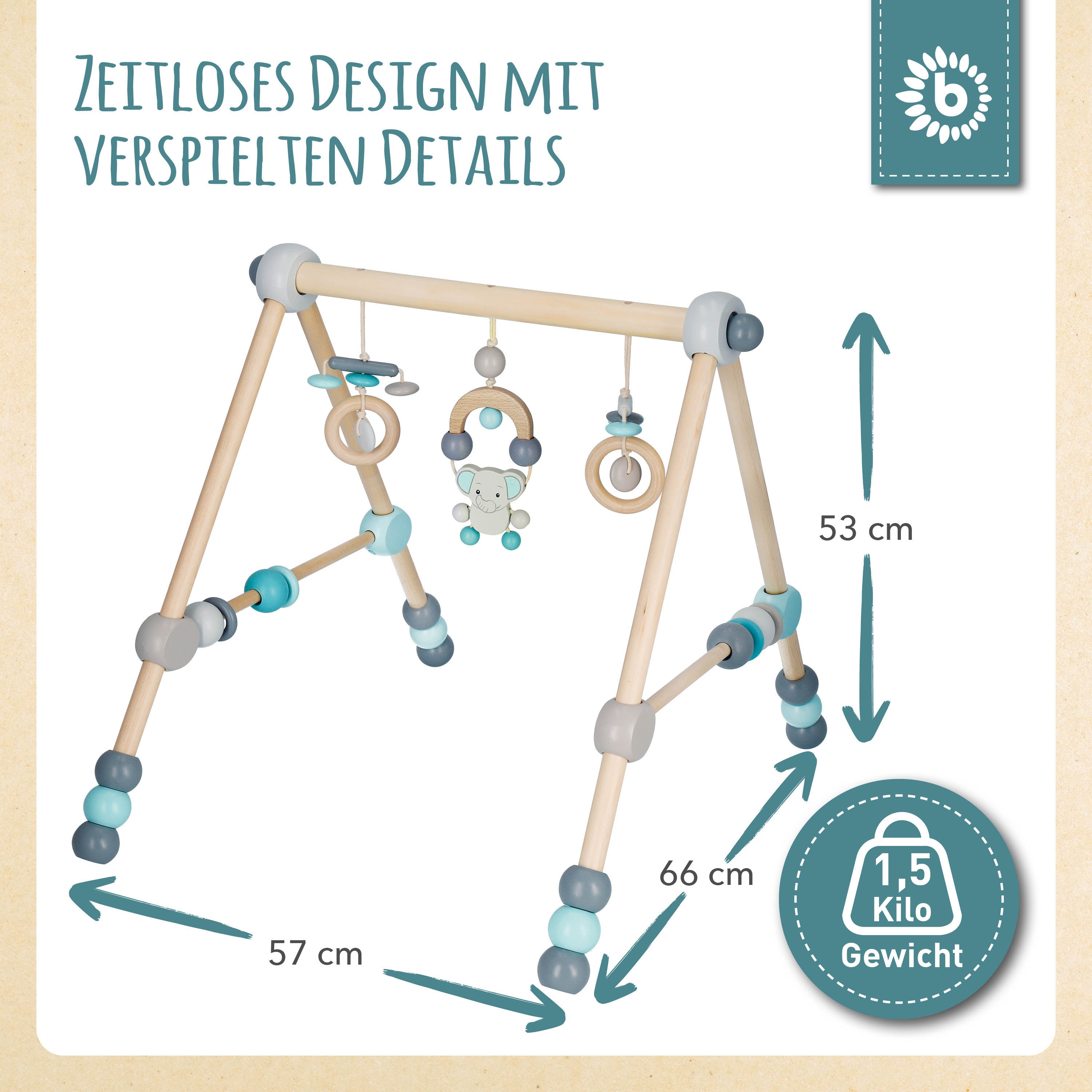 Arco da gioco Elefante regolabile in altezza