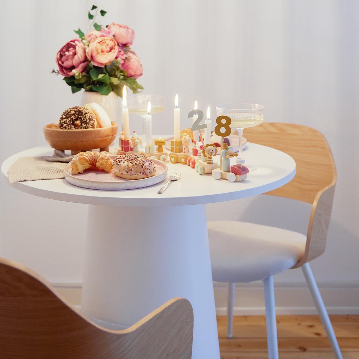 Train d'anniversaire en bois Berry 0-99 ans