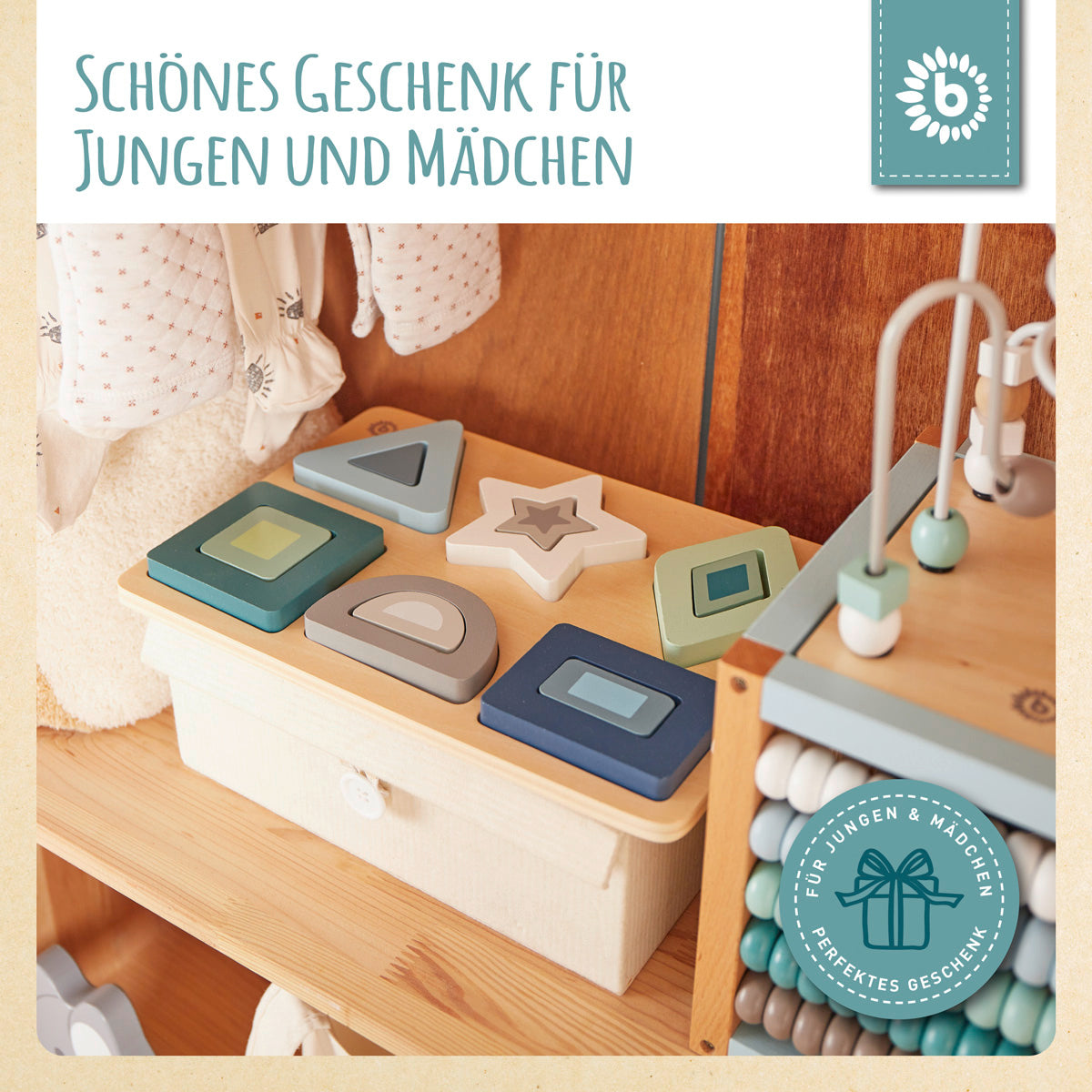 Puzzle in legno con forme