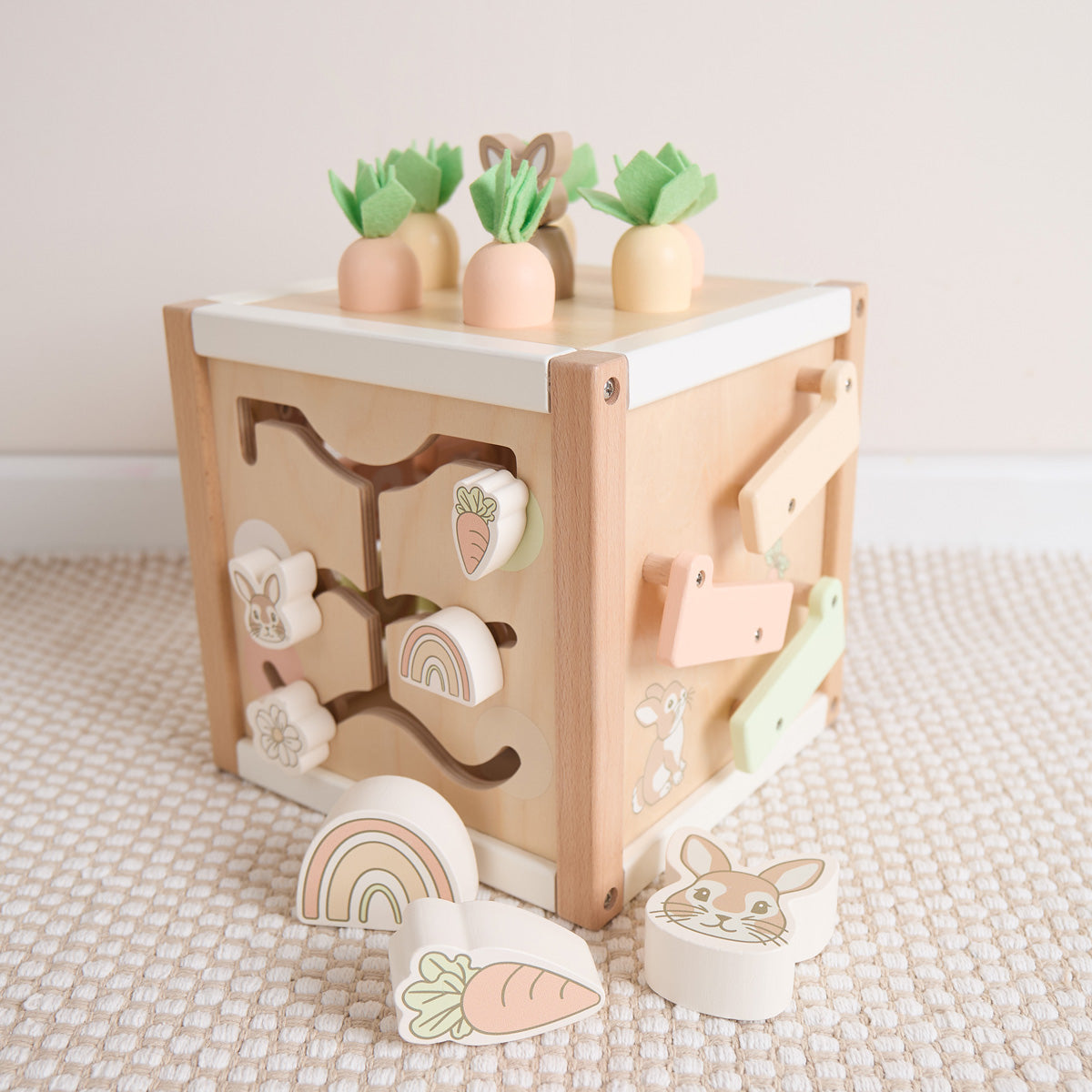 CUBO DELLE ATTIVITÀ CONIGLIETTO FINE FSC®