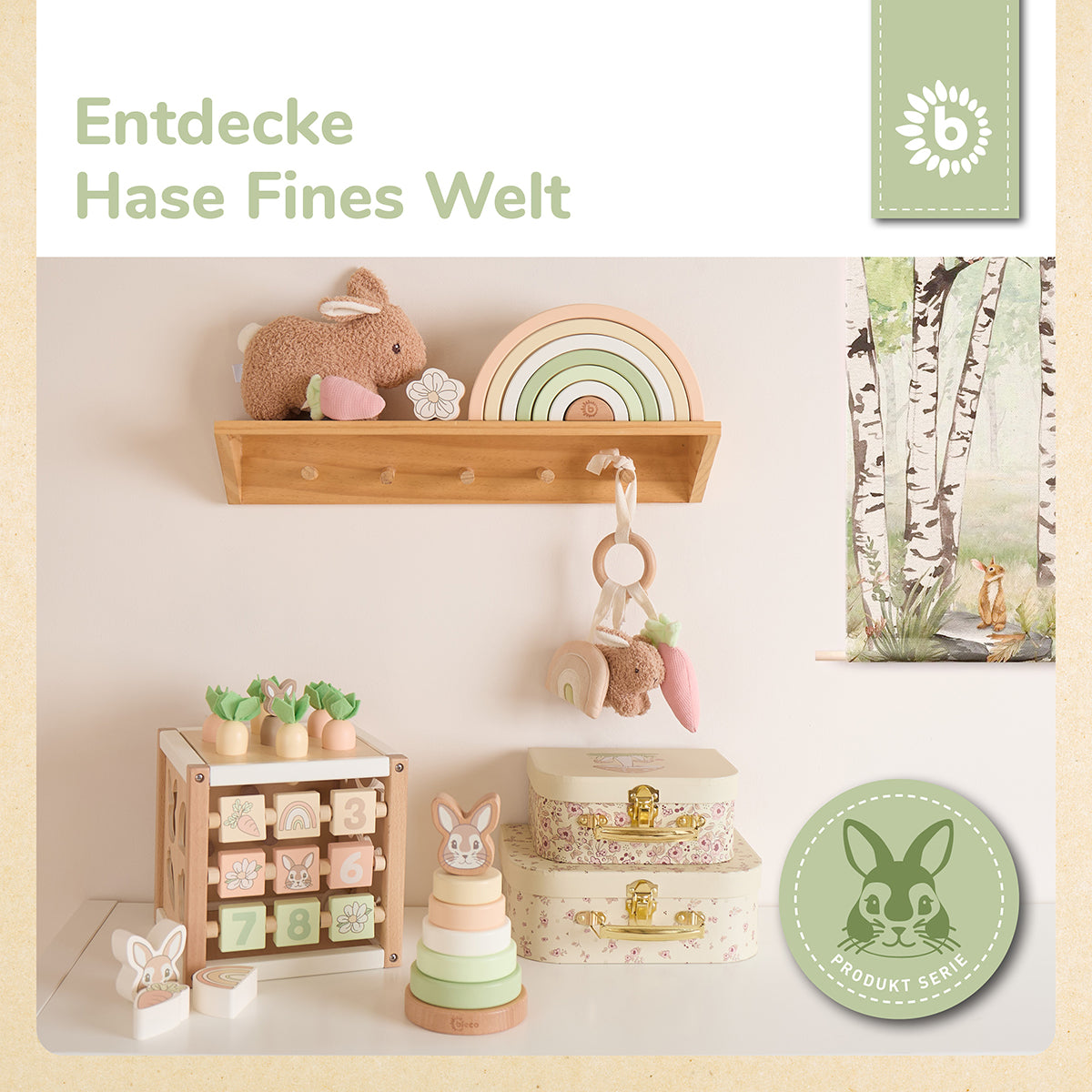 CUBO DELLE ATTIVITÀ CONIGLIETTO FINE FSC®