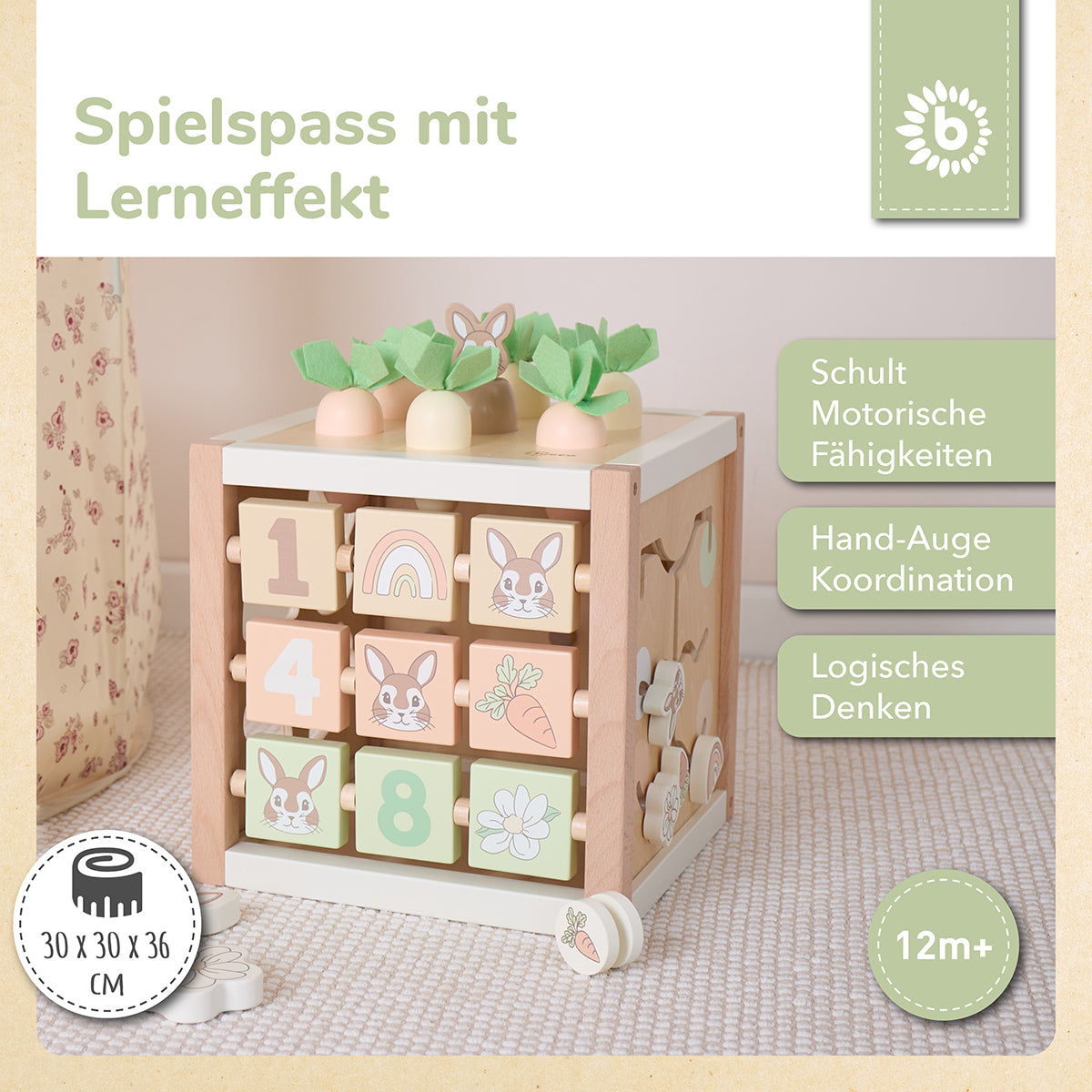 Cubo delle attività Coniglietto Fine XXL